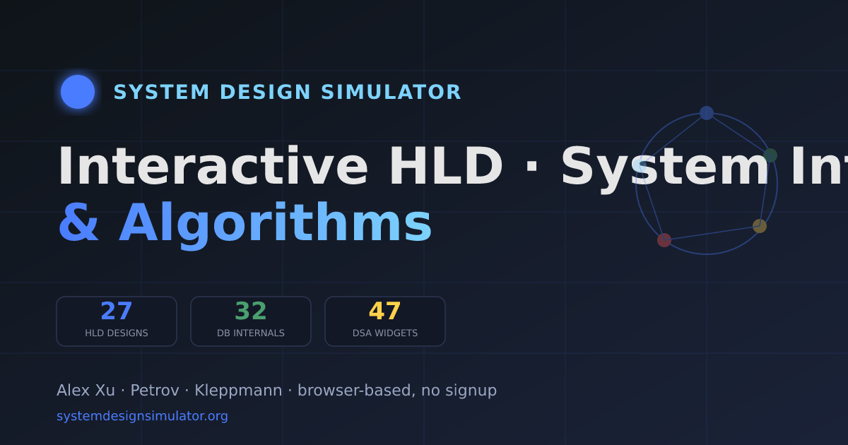 System Design Simulator - Free Interactive Interview Prep