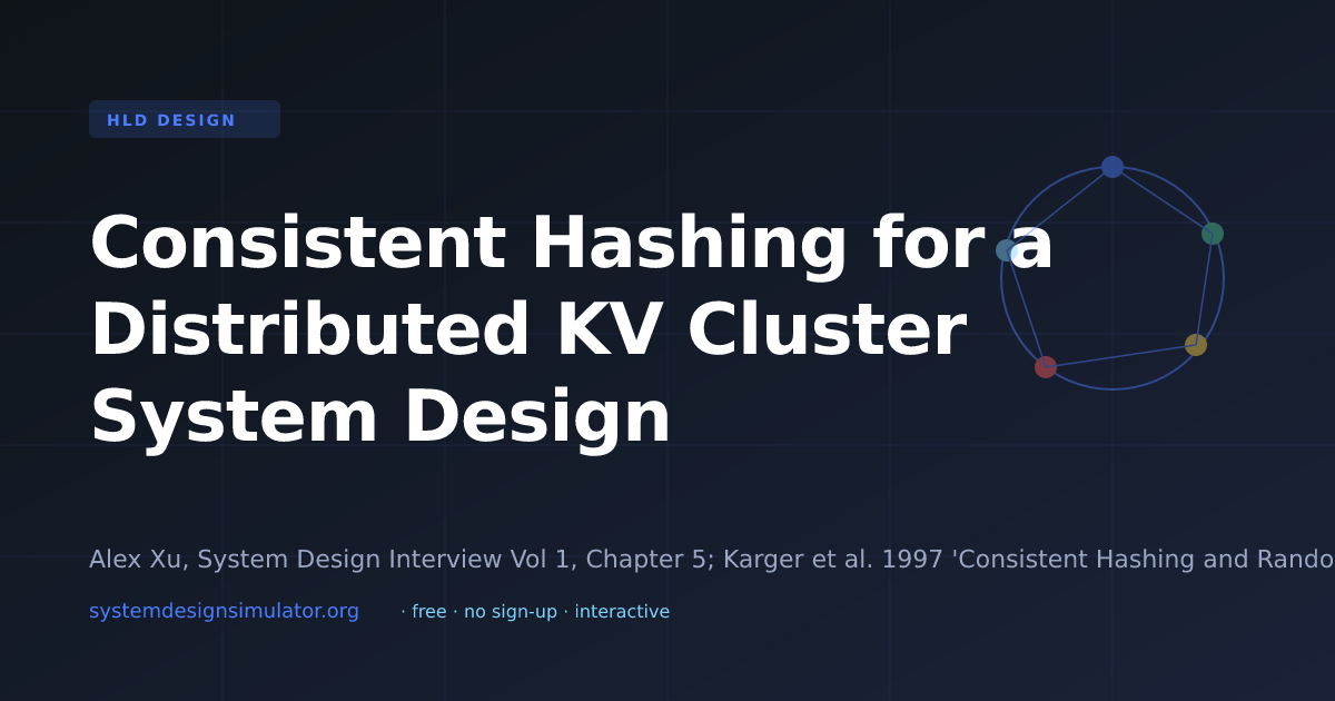 Consistent Hashing for a Distributed KV Cluster System Design ...